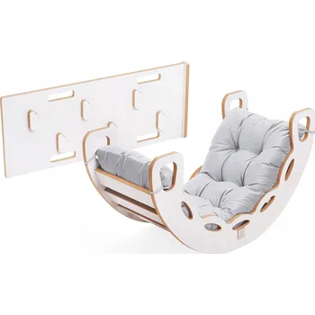 Dětská houpačka Houpačka Misioo šedý MDF 4v1