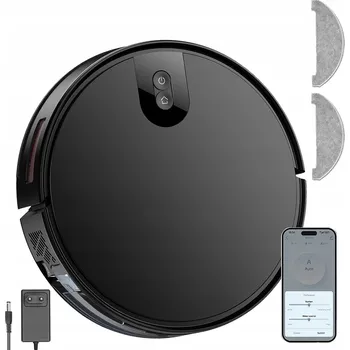 Robotický vysavač Robot Sprzątający 3W1 Automatyczny Odkurzacz černý