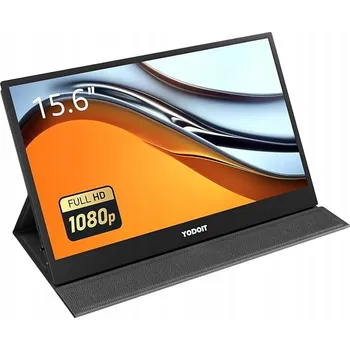 Monitor Yodoit přenosný monitor 15,6" FHD 1080p, USB-C, reproduktory, pouzdro, IPS
