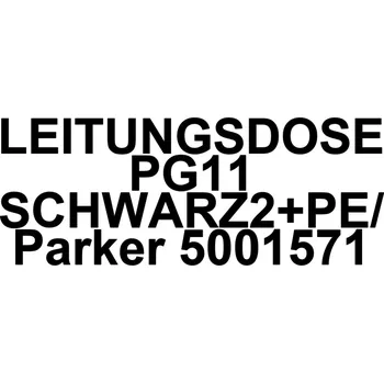 LEITUNGSDOSE PG11 SCHWARZ2+PE/ Parker 5001571