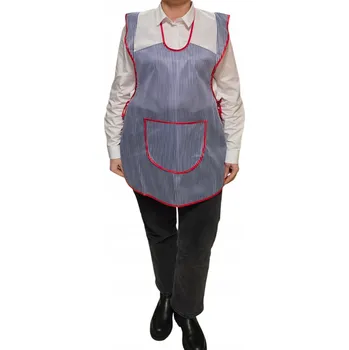 Kuchyňská zástěra STYLOVÁ NYLONOVÁ ZÁSTĚRA NA ZAVAZOVÁNÍ DÁMSKÁ GRANAT PASKI