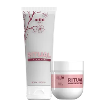 MIHI Aroma Ritual Set tělové mléko + tělový peeling