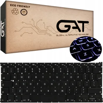 Náhradní díl pro notebook Klávesnice GAT 42E14+KGAT MACBOOK A1369 A1466 PODŚWIETLANA s podsvícením pro Apple Macbook A1369 A1466