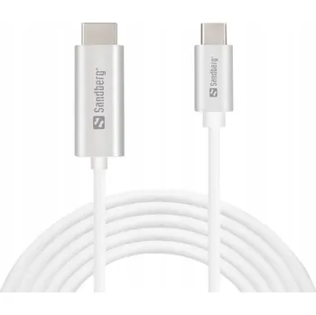 Datový kabel Kabel USB-C na HDMI Sandberg 136-21 2m šedý