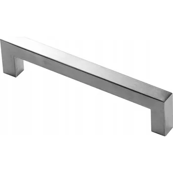 Nábytkové kování Nábytková Úchytka ČTVEREC MODERN SQUARE SILVER 128 mm