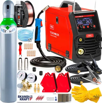 Svářečka INVERTOROVÁ SVÁŘEČKA IDEAL TECNO MIG 211 S-PULSE ALU SYNERGIC 200A