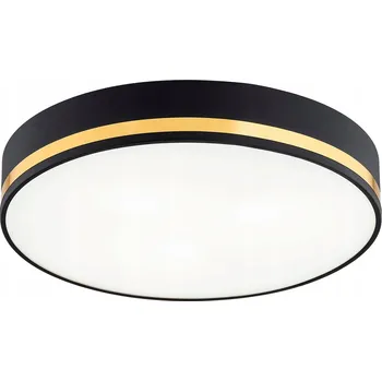 Kulatý Stropní Svítidlo Argon 25 x 8 cm černá