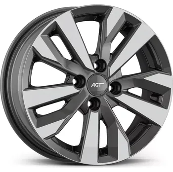Alu kolo Alu kola AGT 15195, 15x6 4x100 ET35, šedivá + leštění