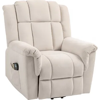 Masážní křeslo Elektricky nastavitelné masážní křeslo | béžové