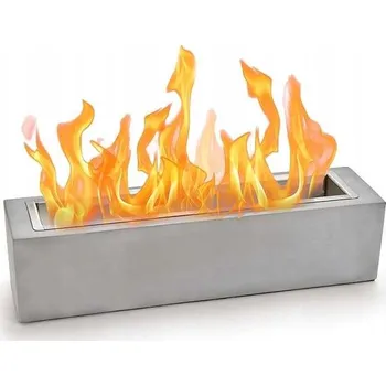 Biokrb Ohniště krbové stolní Biokrb volně stojící 39x10cm Šedý