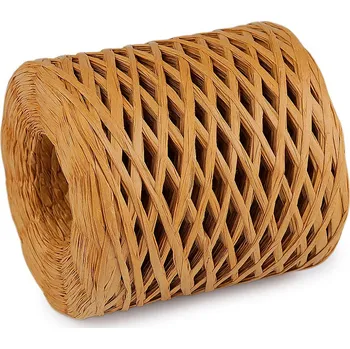 Příze Lýko rafie přírodní, k pletení tašek, šíře 5-8 mm