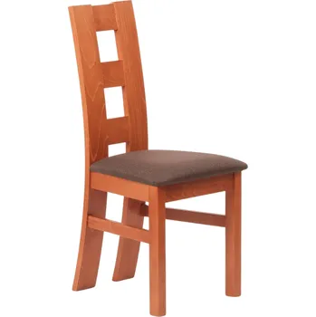 Jídelní židle Jídelní čalouněná židle VICTOR — masiv, látka, více barev, nosnost 130 kg Třešeň Boss 5 marrone