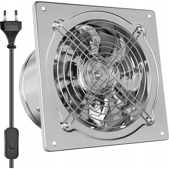 Domácí ventilátor VÝKONNÝ ODSÁVACÍ VENTILÁTOR 150mm DO KUCHYNĚ KOUPELNY SKLEPA GARÁŽE