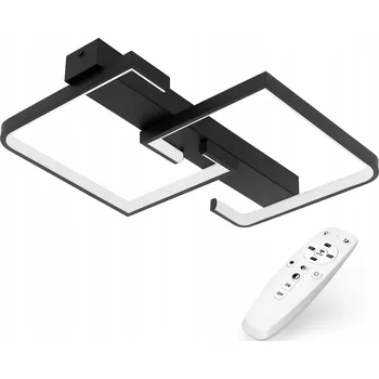 Stropní svítidlo LED Závěsný moderní lustr stropní svítidlo 50W CCT s dálkovým ovládáním dálkový ovladač