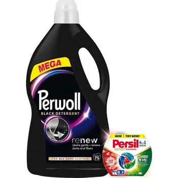 Prací prostředek Perwoll Renew Black Tekutý prací prostředek na černou 3,75l 75 praní +