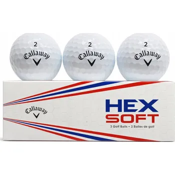 Golf ORIGINÁLNÍ GOLFOVÉ MÍČKY CALLAWAY HEX SOFT SADA 3 KUSŮ S ČÍSLEM 2
