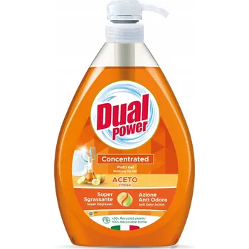 Prostředek na Mytí Nádobí Gel Koncentrát Jablečný Ocet Dual Power 1 l