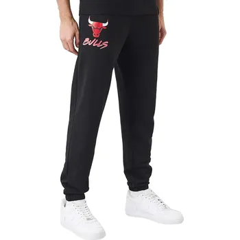 tepláky New Era Script Jogger NBA Chicago Bulls - Black/Faded Red M