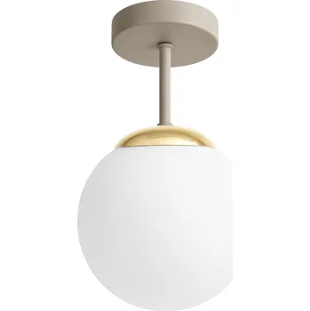 Závěsné svítidlo LEDLUX béžová+zlatá, 1 světelný bod, patice E27