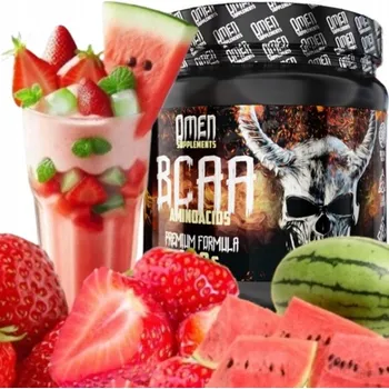 Aminokyselina BCAA prášek Omen BCAA 400g Jahoda-Meloun Omen 400 g jahodová příchuť