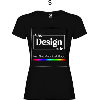 Dámské tričko FOTODÁRKY: Foto-tričko ČERNÉ dámské - S m080084