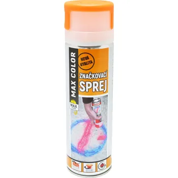 Barva ve spreji Max Color značkovací sprej, oranžová, 500 ml
