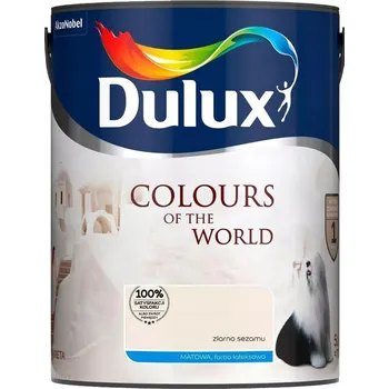 barva na zeď Dulux 5l matná latexová barva Barva se sezamovými semínky