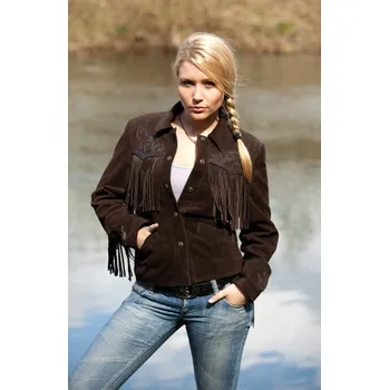 Moto bunda Stars & Stripes Bunda westernová YUMA Stars & Stripes, dámská, hnědá L