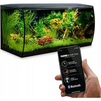 Akvárium FLUVAL FLEX AKVARIJNÍ SET 123L HAGEN 82x39x40 cm LED SMART ČERNÝ