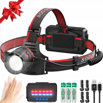 Čelovka SOGDECO Čelovka LED 70000 Lumenů 11 Režimů 7800mAh