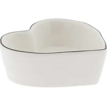 Bastion Collections Miska ve tvaru SRDCE in black, Heart Shaped b330161