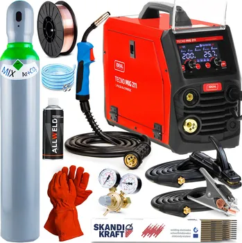 Svářečka Svářečka IDEAL TECNO MIG 211 S-PULSE MMA TIG Hliník Synergie 200A 230V