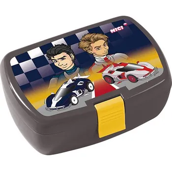 Svačinový box Nici Svačinový box dětský - FORMULE, černý p470017