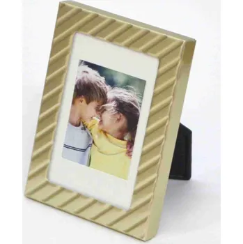 Rám na obraz Rámeček 4,5 x 7 cm KPH MD-102 zlatý s šikmými proužky r110036