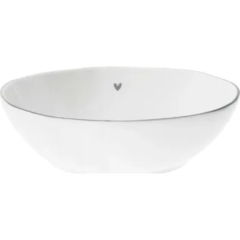 Bastion Collections Miska SUSHI BOWL heart in grey 14x17x5cm b330060