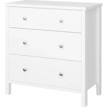 Komoda Komoda Songmics 80 x 41 x 84 cm, bílá, saténový povrch