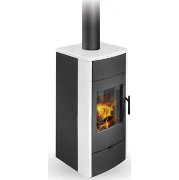 Krbová kamna Romotop Espera 01 keramika s výměníkem silver 54505