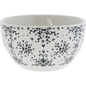 Bastion Collections Miska BAROQUE FLOWER in black,13x7cm b330145