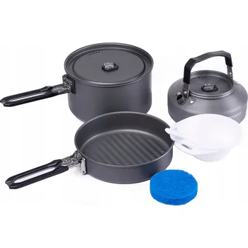 Kempingové nádobí FIRE-MAPLE Kempingová Sada Nádobí pro 1-3 Osoby, Černá