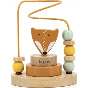 Dřevěná hračka Trixie: Dřevěný labyrint s korálky PAN LIŠKA