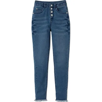 Dámské džíny 628498 - Tchibo - Džíny s vysokým pasem - pro dívky - vel. 170/176 - barva: modrá