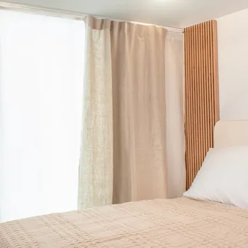 Lněný závěs 140x245 přírodní