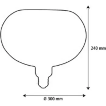 Lampička SEGULA LED Floating Bambus bronz Oval300 E27 5W stmívatelné 2 200 K - Doprava zdarma