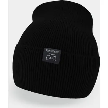 Čepice Dětská zimní čepice Game - černá, vel. 50 - 54 cm