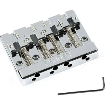 Fender HiMass 4-String Bass Bridge Assembly With Zinc Saddles, Chrome + prodloužená záruka 3 roky