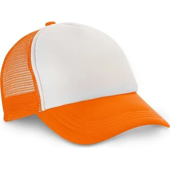 Čepice NICOLA. Čepice z polyesteru a síťoviny (150 g/m²) - Oranžová