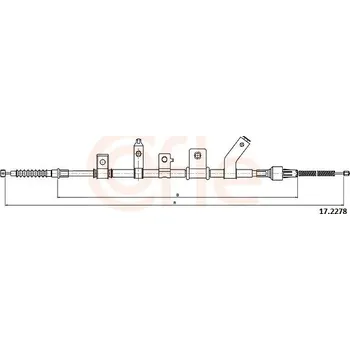 Autodíl Tažné lanko, parkovací brzda COFLE 92.17.2278