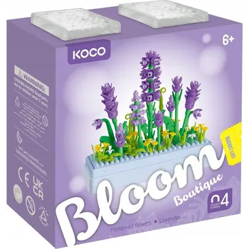 ostatní stavebnice KOCO Stavebnice s levandulovými květy 239 dílků