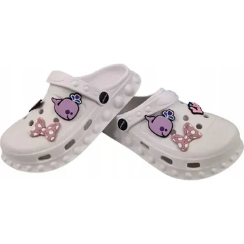 Dámská obuv PANTOFLE PRO DÍVKY Z PĚNY AXIM 25424 BÍLÉ R34