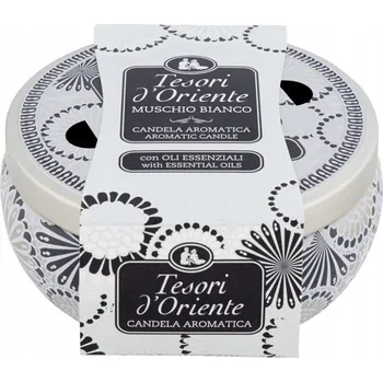 Svíčka Parafínová vonná svíčka Muschio Bianco Tesori d’Oriente 1 ks